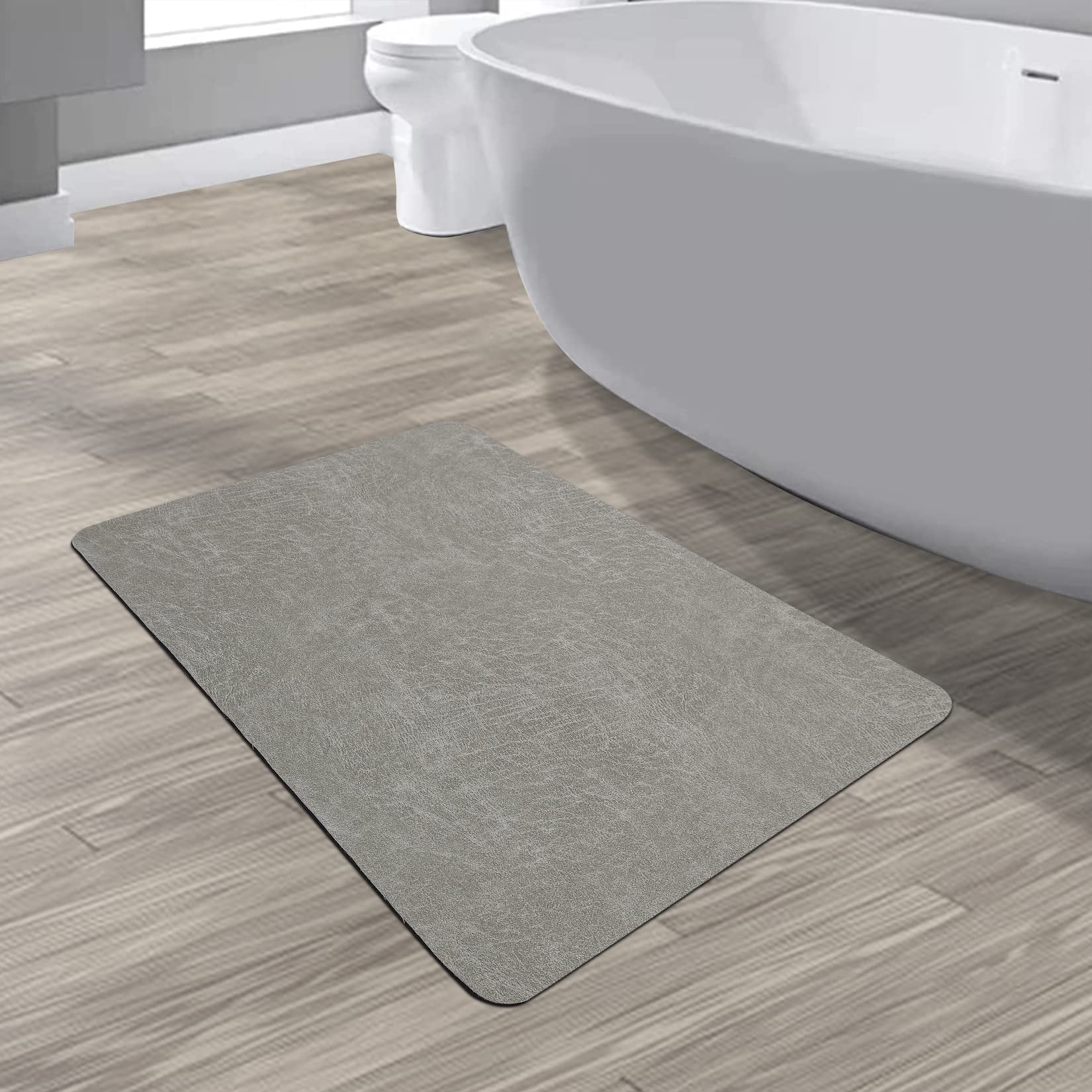 GymChoice Bath Mat Rug,Non Slip Super Absorbent Thin Bathroom Rugs Fit Under DoorWashable