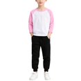 thumbnail image 7 of QQAMB Toddler Baby Girls Boys Long Sleeve Raglan Shirt Baseball Tee Cotton T-Shirt Kids Casual Athletic Tee Shirts Tops, 7 of 7