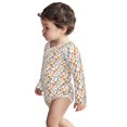 Baby Onesies Retro floral B Long Sleeve Onesies Girl Boy with Side