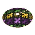 thumbnail image 2 of Bingfone Christmas Tree Skirt Mat Christmas Decoration Interior 36"-Mardi Gras1, 2 of 8