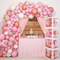 thumbnail image 6 of XWZO Blush Pink Curtains 2 Panels for Patio, Lightweight Room Darken Photography Backdrop Curtain Drapes with Rod Pockets for Home/Holiday/Party Decor, 5ft x 7ft, 6 of 7