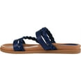 thumbnail image 6 of Women's Journee Collection Colette Strappy Slide Blue Faux Leather 11 M, 6 of 7