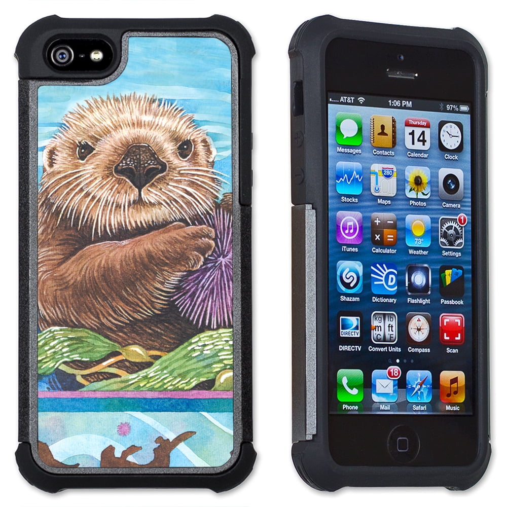 Sea Otter Maximum Protection Case / Cell Phone Cover with Cushioned