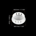 thumbnail image 2 of Uxcell 26Pack 1-11/64" Plastic Hole Plugs Panel Flush Type Knockout Locking Plugs, White, 2 of 5