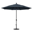 thumbnail image 2 of 11' Fibre de Verre Marché Umbrella Collar Tilt DV Bronze/pacifica/saphir, 2 of 2
