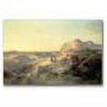Trademark Fine Art "Red Rock Trail, South Utah" Canvas Wall Art by Thomas Moran