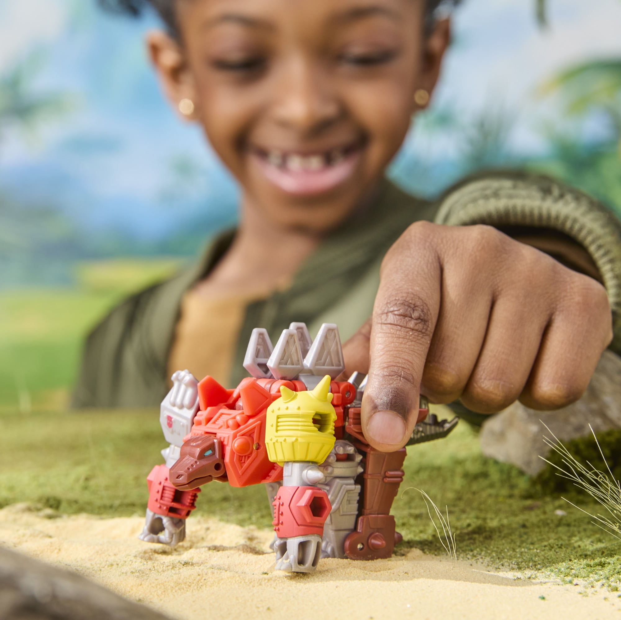 Transformers CYBERWORLD, figurine Cyber Changers Dinobot Snarl