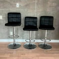thumbnail image 3 of Ensemble de 2 tabourets réglables en cuir Heavenly Collection pour salle à manger, 3 of 9