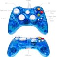 thumbnail image 3 of Wired Xbox 360 Controller,USB xbox360 Wired Controller Gaming Controller Gamepad Joystick for Xbox 360,Xbox 360 Slim,PC Windows(Windows 10/8.1/8/7)(Blue), 3 of 7
