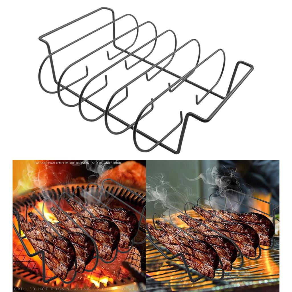 Colaxi Roasting Stand, Holds Ribs for Grilling Barbecuing
