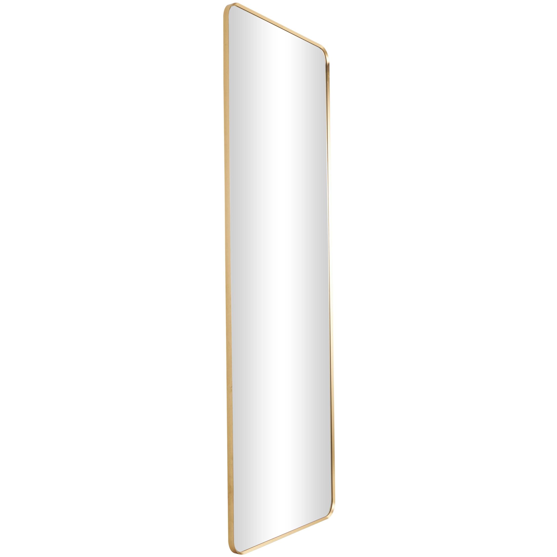 CosmoLiving by Cosmopolitan 24" x 65" Gold Wall Mirror with Thin Frame