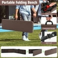 thumbnail image 2 of Gymax Set Of 2 6FT Plastic Folding Bench w/ 1320 LBS Capacity Handle & Lock For Outdoor, 2 of 6