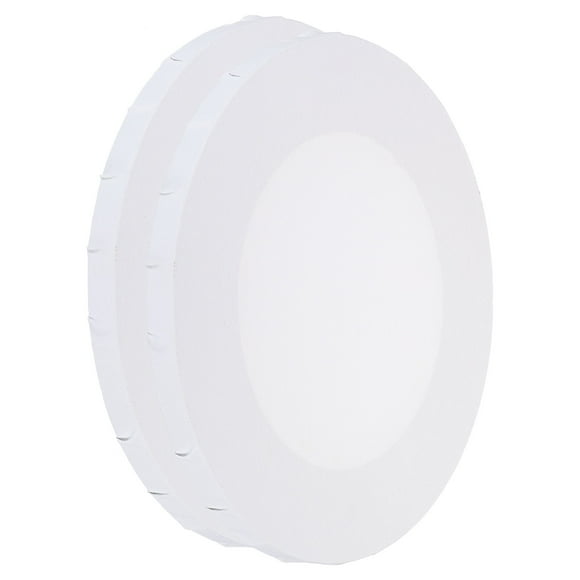 Unique Bargains Painting Canvas Panels, 2 Pack 10x10 Inch Round Wood Frame Blank Art Board Panels, White