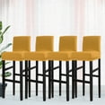 thumbnail image 1 of PiccoCasa Stretch Spandex Bar Stool Cover for Short Back Chair Gold 4, 1 of 8