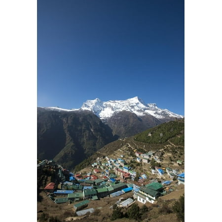 Namche Bazaar is last town during trek to Everest Base Camp, Khumbu (Everest), Nepal, Himalayas Print Wall Art By Alex