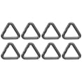 thumbnail image 1 of Uxcell 8 Pcs Triangle Spring Key Ring 1 Inch Metal Buckle Spring Snap Clip Trigger for Keychains Bags Purse Handbags Hanging Crafts DIY Accessories Decorations, Black, 1 of 5