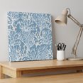 thumbnail image 4 of Ships Next Day Canvas Wall Art 12"x12", Blue Coral Coastal Wood Framed Canvas Print Painting, Ocean Nautical Seaside Beach Ready to Hang Small Picture Wall Decor for Home Kitchen Dining Room Office, 4 of 9