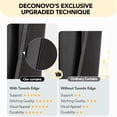 thumbnail image 6 of Deconovo Total Blackout Curtains for Bedroom and Living Room, 2 Panels with 8 Grommets, Thermal Insulated, 52"x63", Dark Gray, 6 of 10
