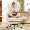 thumbnail image 3 of COOLHUT 500lbs Big and Tall Ergonomic Office Chair, High Back PU Leather Executive Chair with Expandable Arms, Footrest & Lumbar Pillow, Wide Seat Cushioned Computer Chair for Extra Space, 3 of 10