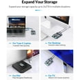 thumbnail image 6 of ORICO M.2 Enclosure External SATA NVMe M.2 Enclosure with Dual-Bay M.2 SSD Docking Station Offline Clone USB C to NVMe SSD Enclosure for M Key 2242 2260 2280 22110 M.2 SSDs, 6 of 9