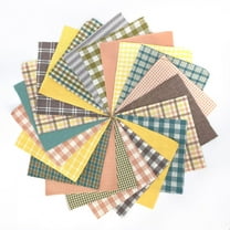 40 Soft Gingham Plaid Homespun 5-inch Pre-Cut Quilt Squares Charm Pack by JCS Fabric