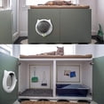 thumbnail image 3 of Cat Door For Pets 4 Way Locking Cat Flap Interior & Exterior Doors, 3 of 4