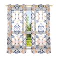 thumbnail image 6 of Yayeee Window Curtains Light Filtering 63"x52" Grommet Panel Pair Home Living Room Decor, Colorful Abstract Pattern, 6 of 7