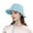 Skyblue, variant on Frayed Bucket Sun Hats Casual Wide Brim Cotton Beach Hat Vacation Travel Accessories Unisex-Pink