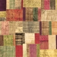 thumbnail image 1 of Ahgly Company Indoor Square Patchwork Brown Transitional Area Rugs, 4' Square, 1 of 4