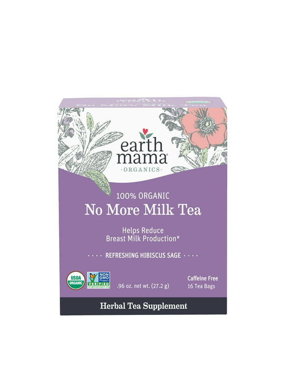 Earth Mama Organic No More Milk Tea, 16 Count