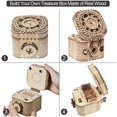 thumbnail image 2 of nipocaio Wooden Model Kits 3D Puzzles Treasure Box/Box, Mechanical Model Kits Wooden 3D Without Glue (Treasure Box), 2 of 5