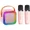 Pink, variant on Mini Bluetooth karaoke speaker, 2026 Perfect Easter Gift for kids，portable speaker with 2 wireless microphones, cute karaoke Bluetooth speaker with RGB lights, ideal gift for kids aged