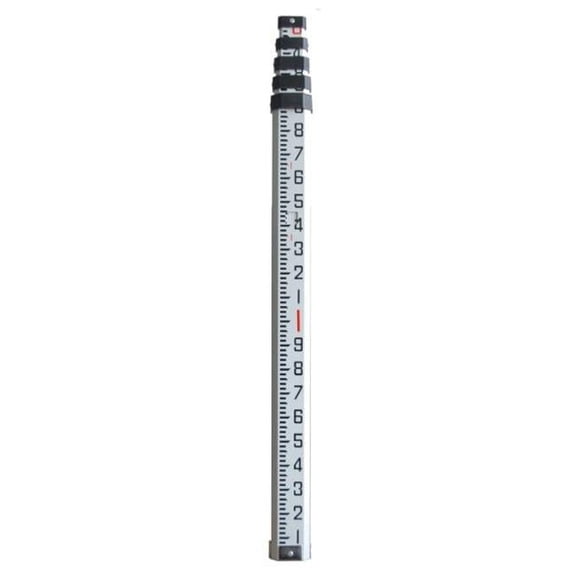 Johnson Level 40-6862 8 ft. Aluminum Grade Rod With carrying case