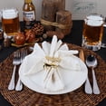 thumbnail image 4 of Servette Home Metal Gold Prancing Reindeer Christmas Napkin Rings Set of 4, for Women, 4 of 7