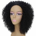 thumbnail image 2 of LUXLUXE Zenobia Curly Kinky 18 in Long Half Wig Mix Human Hair and Synthetic Fibers, 2 of 7