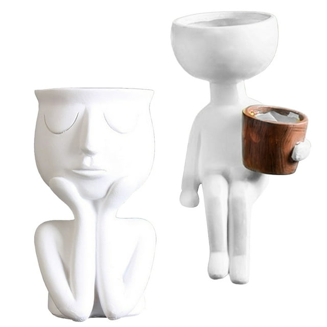 maceta suculenta,maceta de cerámica humaniod florero flor carnosa,Colección maceta suculenta maceta sulputre humano,jardineras de macetas para plantas únicas,macetas de flores al aire libre