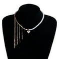 thumbnail image 3 of Bead Necklace Adjustable Length Necklace Charm Necklace Heart Pendant Necklace Alloy Texture for Matching Fashion Look, 3 of 10