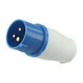 thumbnail image 7 of 240V 16A 3 PIN BLUE SITE INDUSTRIAL PLUGS & SOCKETS MALE/FEMALE IP44 2P + EARTHHook up Plug, 7 of 7
