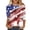 Blue, variant on July 4th 3/4 Sleeve Shirts for Women American Flag Stars Stripes Shirts T-Shirt Cute Graphic Tees USA Flag Patriotic Tshirts Tunic Tops