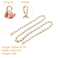 thumbnail image 2 of Uxcell Purse Chain Strap - 47" Purse Strap Shoulder Cross Body Replacement Strap, White&Gold, 2 of 6