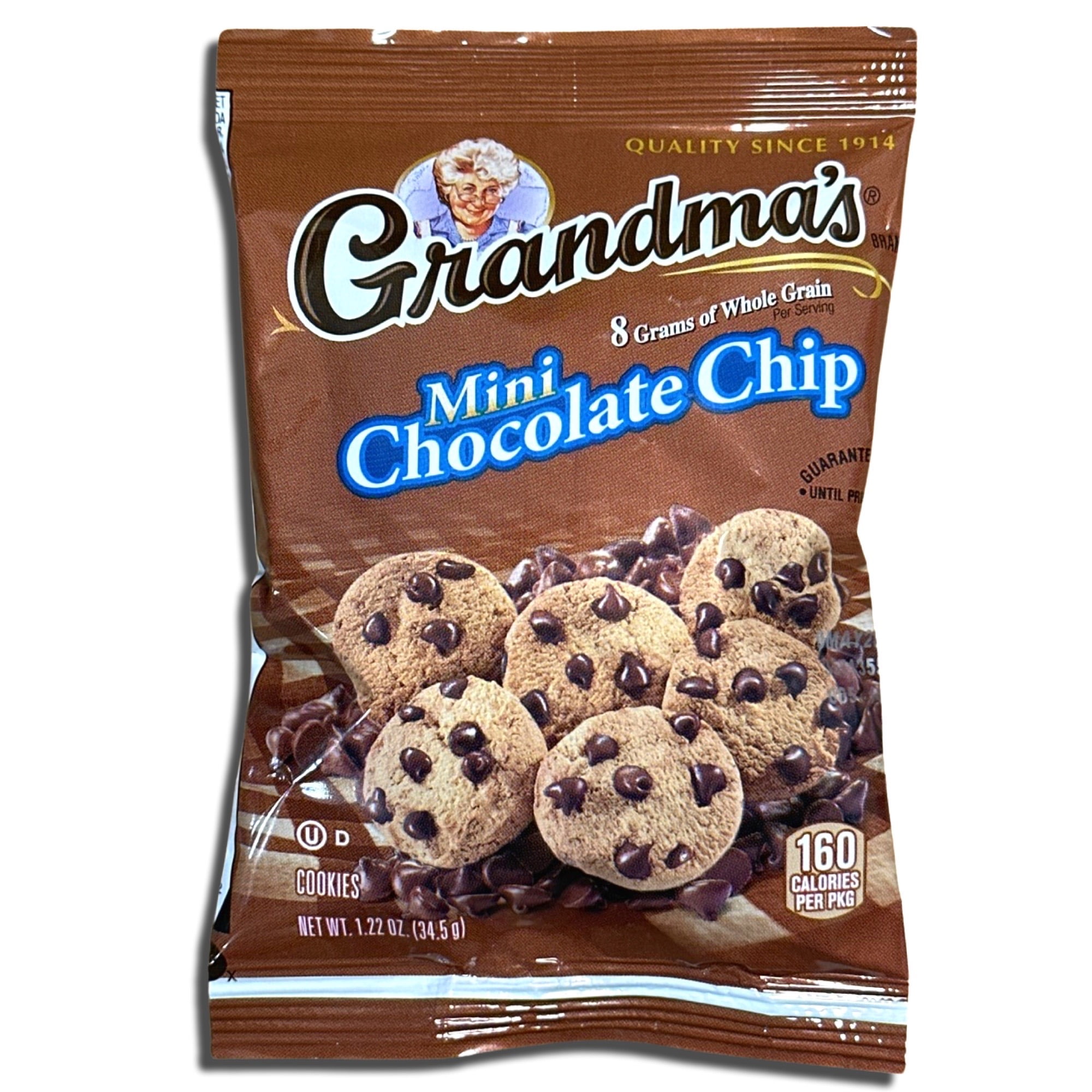 Grandma's Whole Grain Mini Chocolate Chip Cookies, 1.22 Oz, 20 Ct