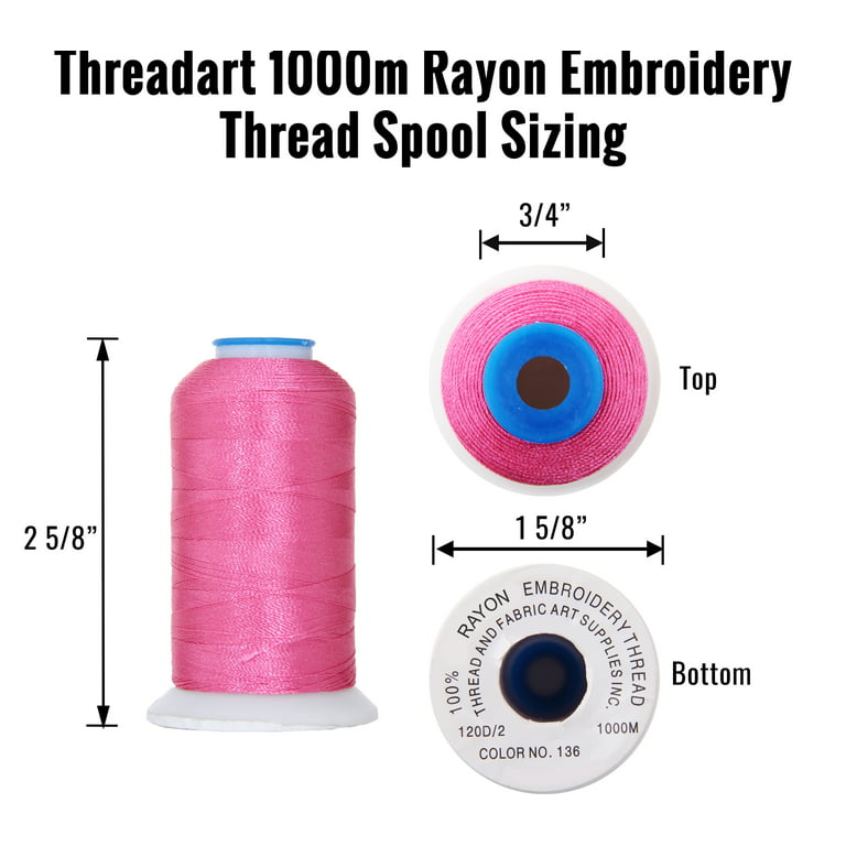 Threadart Polyester Serger Thread - 2750 yds 40/2 - Grey - 56 Colors  Available - 4 Cone Bundle Pack