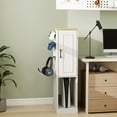 thumbnail image 2 of CQSXDA 44.49 Inch Slim AV Media Stand In Antique White With 2 Drawers And 3 Hooks For PS5 And Xbox Storage, 2 of 13