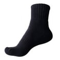 thumbnail image 2 of Unisex Children Boy's Girl's 3 Pairs Low Crew Cushioned Sports Socks Solid JH0105 S 6Y-8Y (Black), 2 of 2