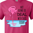 thumbnail image 4 of Inktastic Not Going to Deal with This Today- Sleeping Flamingo T-Shirt, 4 of 5
