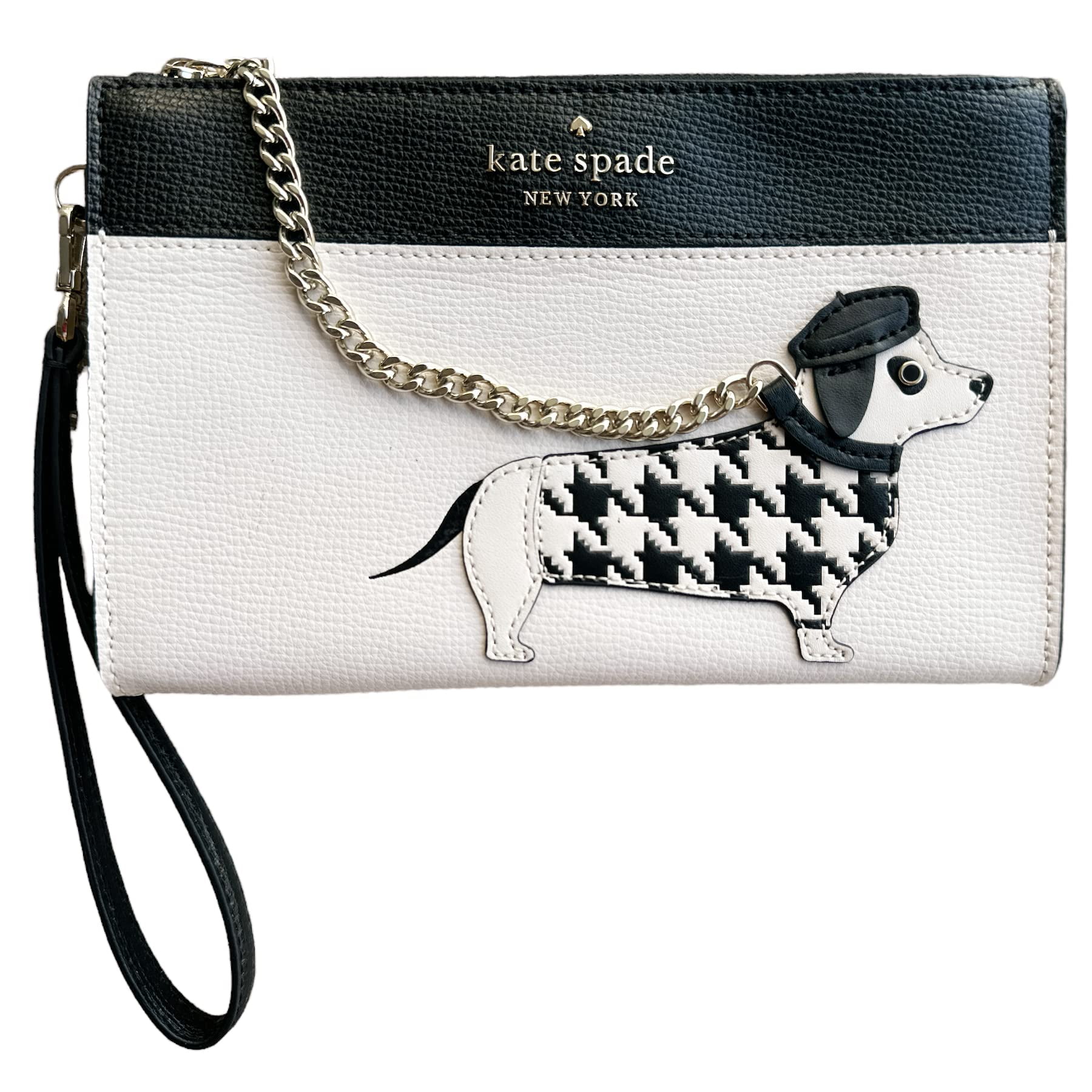 Kate Spade Dachshund Houndstooth Claude Fetch Wristlet Bag Clutch Purse |  Walmart Canada