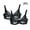 Black, variant on BVOFAR Women's Sheer Lace Bras Floral Thin Bralettes Full Coverage Mesh Bra Soft Comfy Everyday Bras 2 Pcs