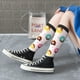 thumbnail image 5 of Fotbe Donut Calcetas Divertidas Estampadas para Hombre y Mujer, Calcetas de Algodón hasta la Rodilla para Caminar, Correr, Enfermería y Embarazo, 5 of 6