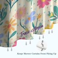 thumbnail image 6 of Pioneer Flower Floral Print Pattern Shower Curtain 36"x72" ,Bathroom Decorative Shower Curtains Set with 12 Hooks,Modern Waterproof Washable Shower Curtain, 6 of 6
