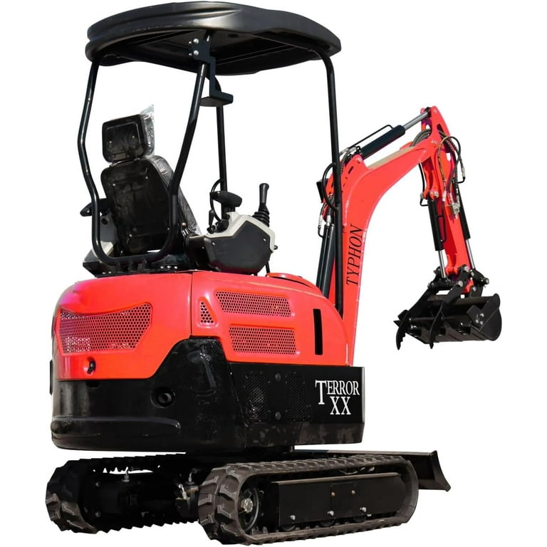 4,000 lb TYPHON Terror XX Mini Excavator Rubber Track with Kubota